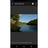 Nikon D3400 - ukázka menu aplikace SnapBridge